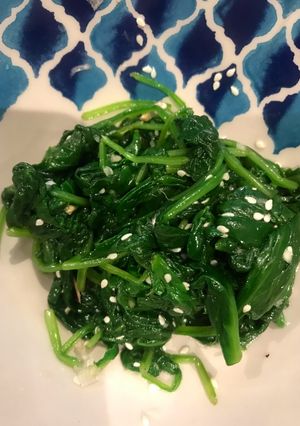 รูปของ Korean spinach side dish