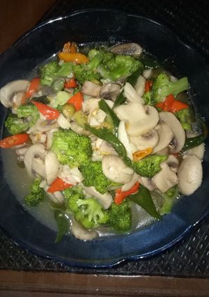 Foto resep Cah brokoli jamur