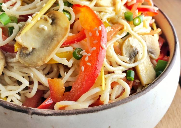 Steps to Make Homemade Stir-Fry Noodle Salad