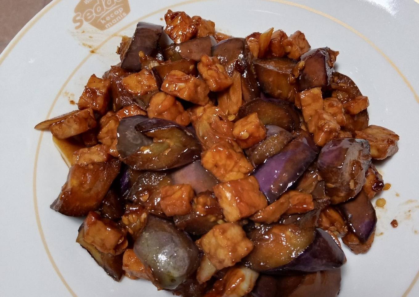 Tumis terong tempe kecap