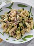 Fusilli with Zucchini, Sausage, and Cremini Mushrooms