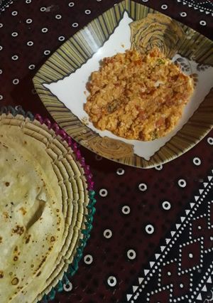 A picture of Egg tomatoes burta #cookpadsehri #cookpadramadan1stweek.