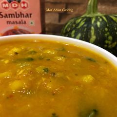 A picture of Spicy Pumpkin With Sambhar Masala – Do Try It's Yummmm.