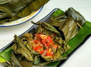 Gambar pepes ikan pucuk ubi