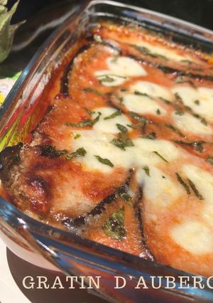 Une photo de Gratin Aubergine au parmesan