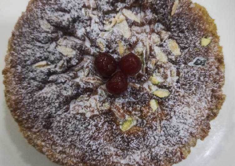 Besan dry fruit cake