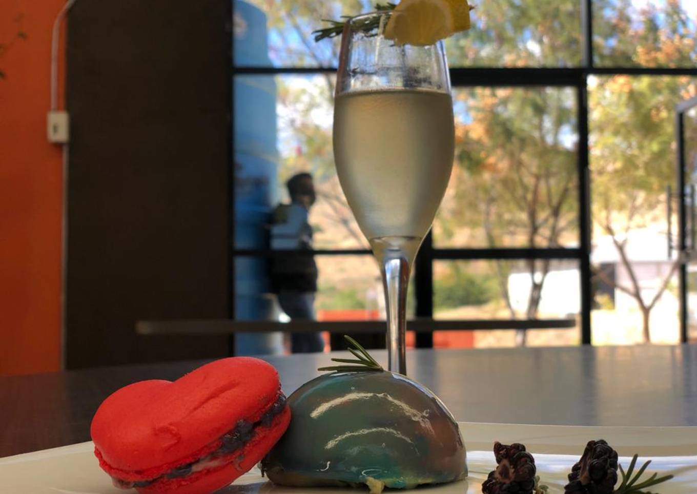 Mousse con glaseado espejo