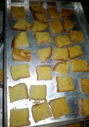 Foto resep Roti tawar kering oles mentega