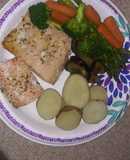 Salmón horneado