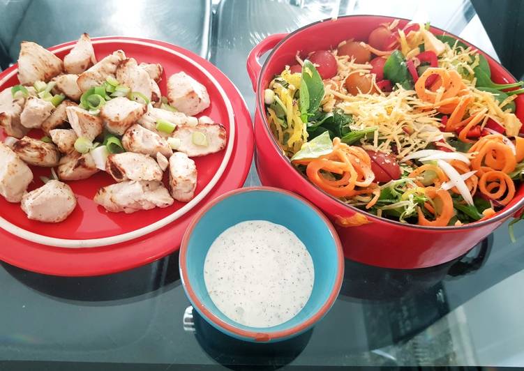 Easiest Way to Make Homemade Chicken Tikka salad 💛