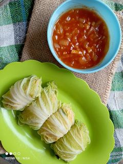 Foto resep Sawi Gulung Isi
