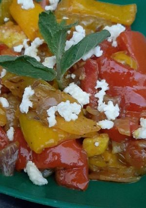 A picture of Bell pepper Indian style.