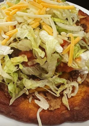 A picture of Beef Tostada.
