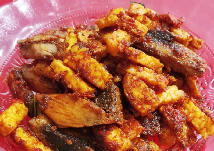 Langkah Mudah Masakan Resep Sambel ikan cue dan tempe