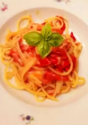 Foto di Spaghetti e mozzarella