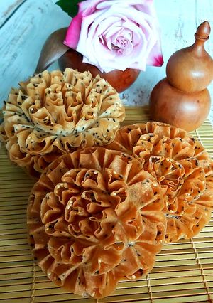 Une photo de Gâteaux fleurs de lotus