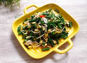Foto resep Tumis Kacang Panjang & Kecambah Kedelai