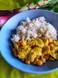 Curry di pollo e ceci