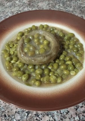 Une photo de Petit pois et artichaut