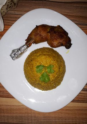صورة لوصفة افخاذ دجاج محمرة فالفرن🍗