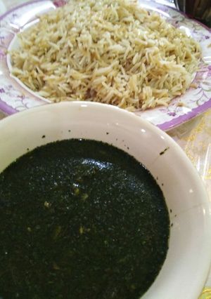 صورة لوصفة ملوخيه باللحمه