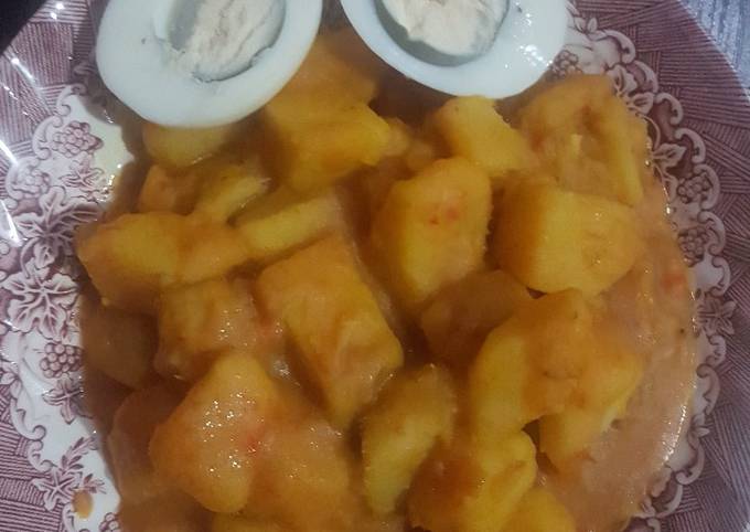 Recipe of Speedy Fast yam porridge and boiled egg