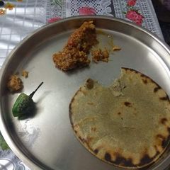 Brinjal bhartha A picture of Brinjal bhartha.