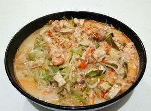 Foto resep Tumis santan labu siam udang tempe cambah