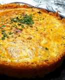 Tarta de papas rosti con panceta