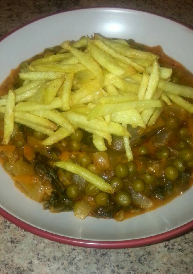 Una foto de Guisantes al curry (vegetariano)
