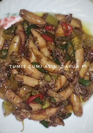 Foto resep Tumis cumi asin