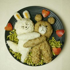 A picture of Emoji - Bunny and Teddy.