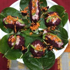 A picture of Raw veggies chops.