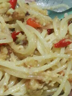 Foto resep Spaghetti saos telur asin