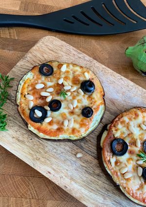 Une photo de ☆Mini Pizzas Aubergines☆