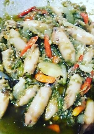 Foto resep Cumi Asin Cabai Hijau