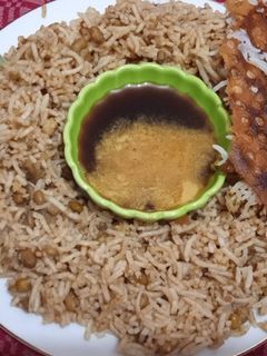 عکسی از دستور آش ارده یا برنج ارده با شیره