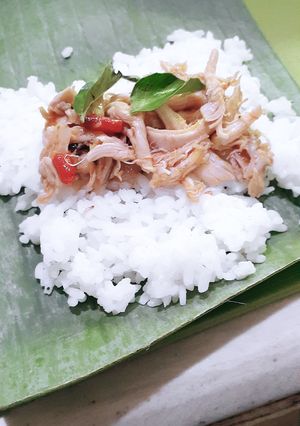 Foto resep Nasi Bakar Ayam Suwir