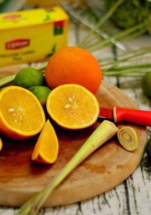 Hình của món Trà chanh cam sả.