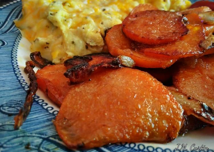 Steps to Make Quick Caramelized Sweet Potatoes &amp; Onions