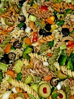 A picture of Mike's Chilly Springtime Greek Inspired Garden Salad.