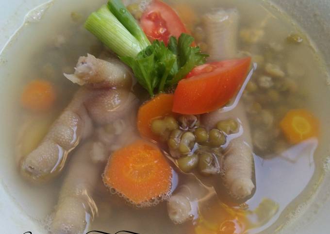 Resep: Sop ceker kacang hijau Yang Sederhana