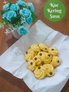 Foto resep Kue Kering Susu #NoOven #TakaranSendok