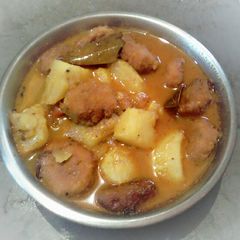 Raw banana kofta curry A picture of Raw banana kofta curry.
