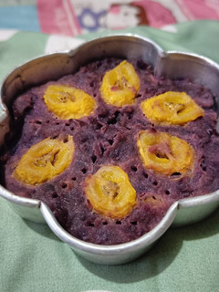 Foto resep Snack MPASI 15mo - Bolu Pisang Ubi Ungu
