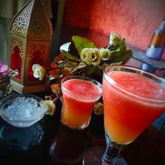 A picture of Melon orange summer sip.