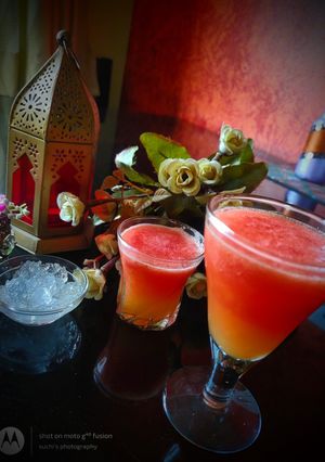 A picture of Melon orange summer sip.
