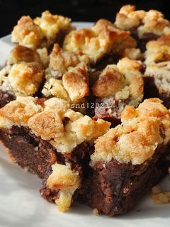 Foto resep Banana Crumble Brownies 🇺🇲