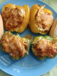 Una foto de Pimientos rellenos