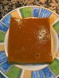 Flan de dulce de leche con base de pionono y dulce de leche/ cream caramel
